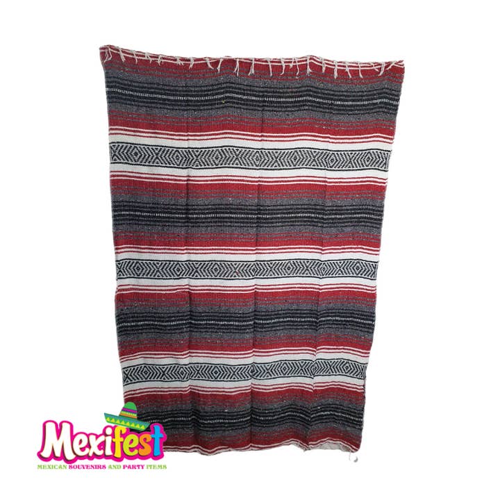Rote mexikanische Decken - Falsa-Decke - Stranddecke für den Großhandel von Mexifest