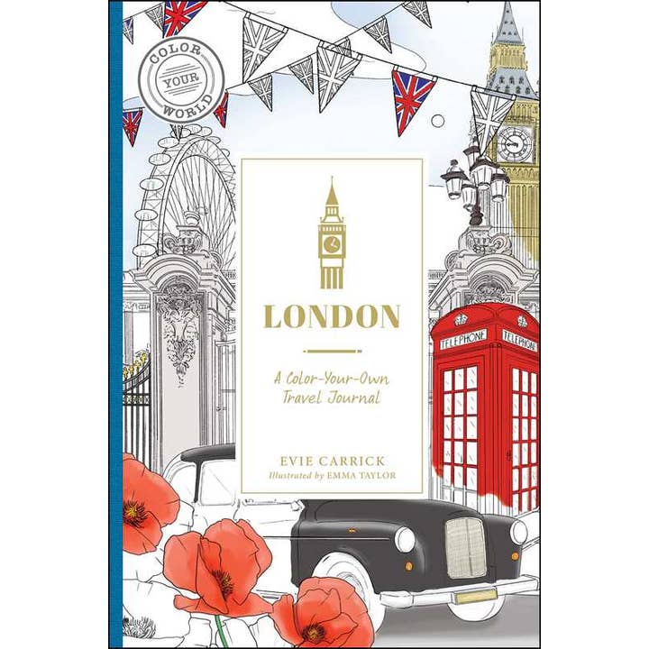 Simon & Schuster - Wholesale Coloring & Activity Book - Adult - London by Evie Carrick