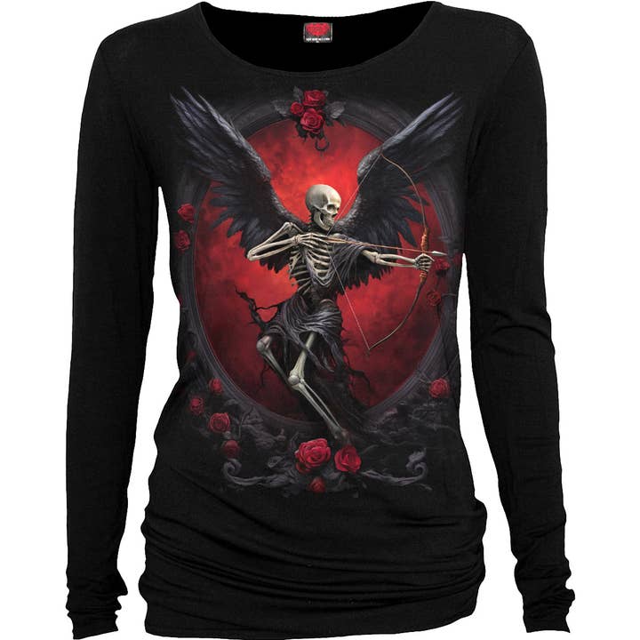 CUPID'S CURSE - Baggy Top Black for wholesale by Spiral