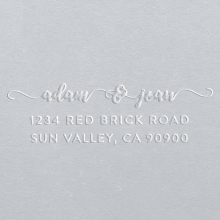 Address Embosser - Adam & Joan for wholesale by Ladd Stamps