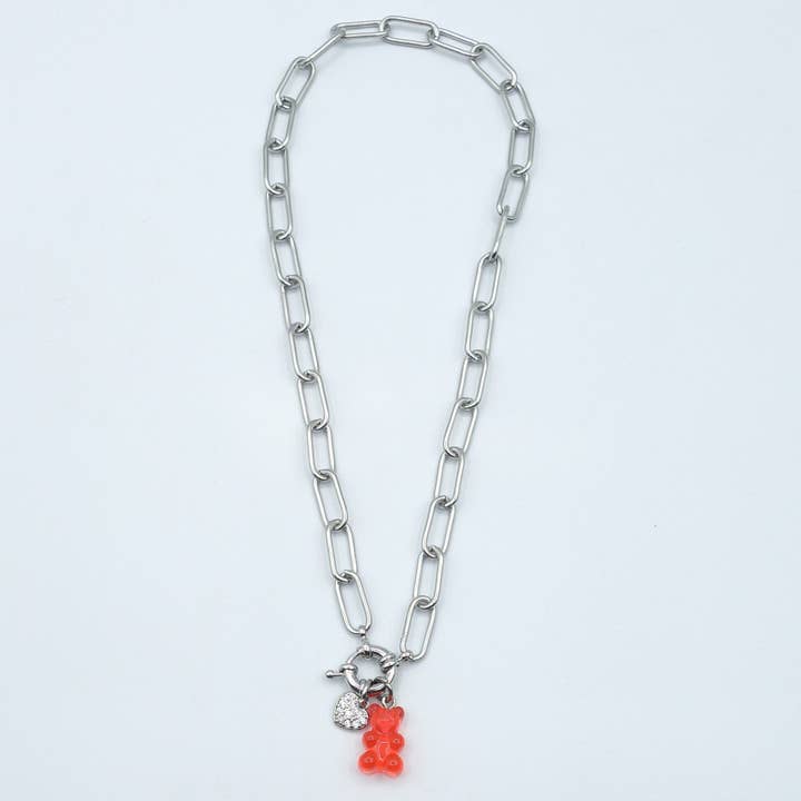 Daemon srls - Wholesale Pendant/Charm Necklace - WINONA ~ STAINLESS STEEL NECKLACE~ Gummy bear paper clip chain necklace3