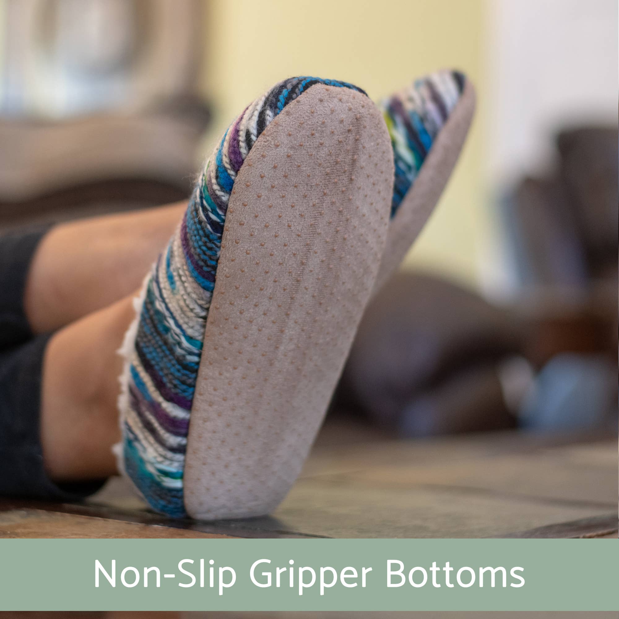 Cottage Garden - Vendita all'ingrosso Pantofole - Donna - Blue Yarn Craft, morbida ciabatta antiscivolo per interni, piccola2