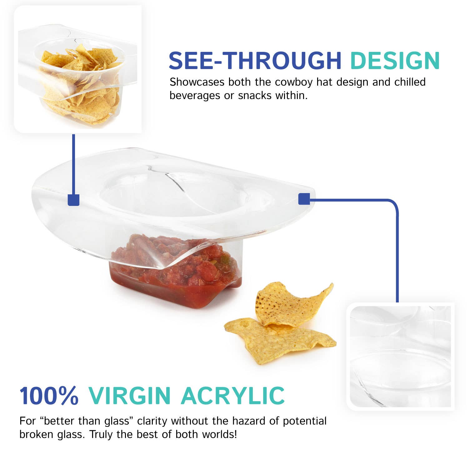 Huang Acrylic - Wholesale Decorative Tabletop Object - Large Cowboy Hat6