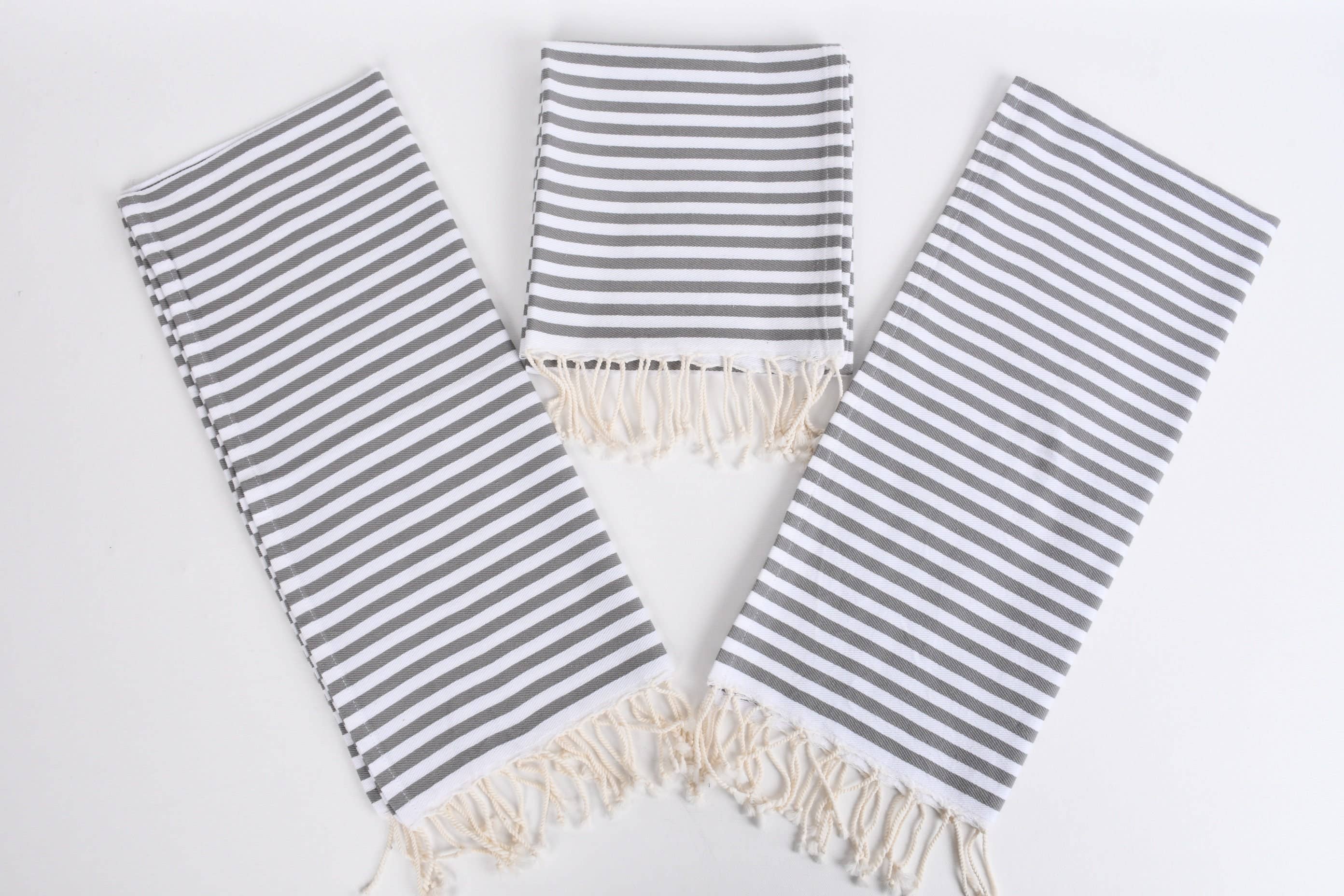 Organic Turkish Towels - Wholesale Wash Cloth - Organic Washcloth, Spa Washcloth, Gray Peshkir6