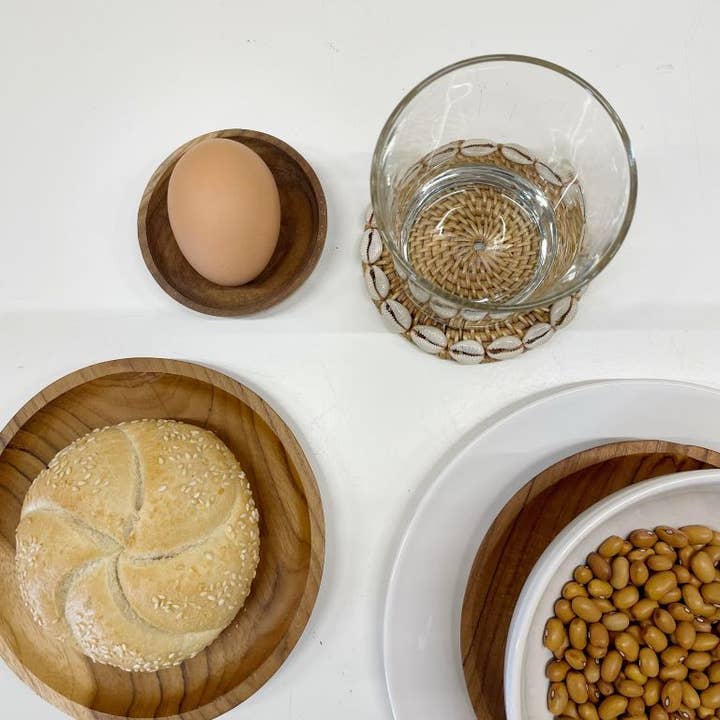 ByBazz - Wholesale Decorative Plate/Dish/Bowl - Plate Rotan Cowrie2