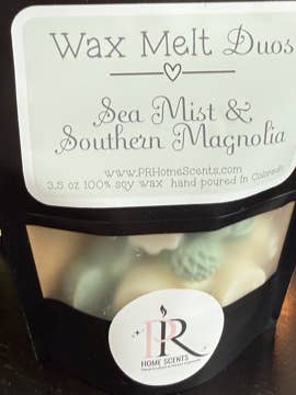 Duos de cires parfumées - Brume marine & Magnolia du Sud - 3,5 oz de cire de soja pour la vente par PR Home Scents
