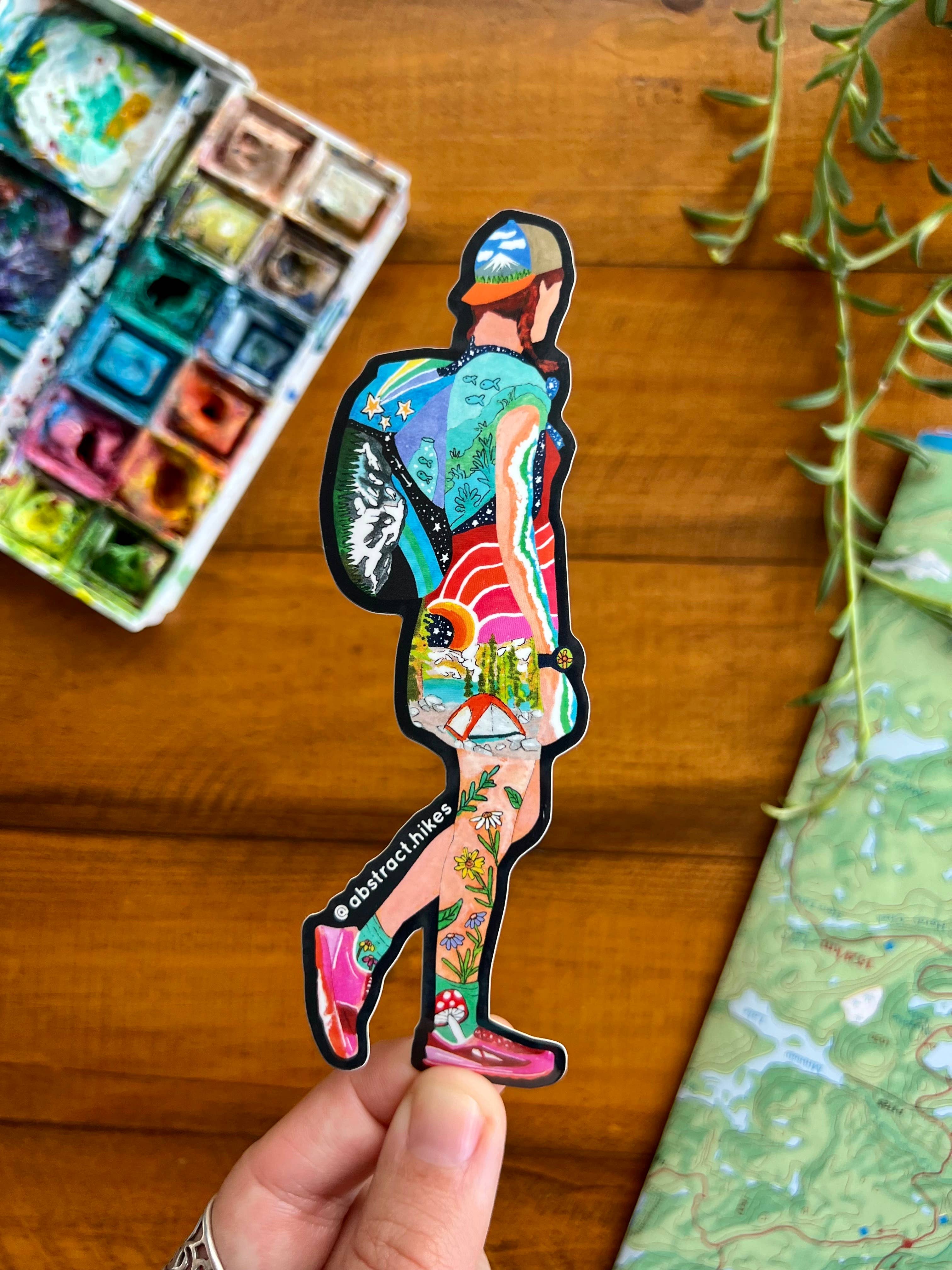 Abstract Hikes - Wholesale Sticker - Hiking Sticker: "Ella"0