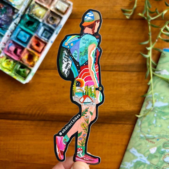 Abstract Hikes - Wholesale Sticker - Hiking Sticker: "Ella"