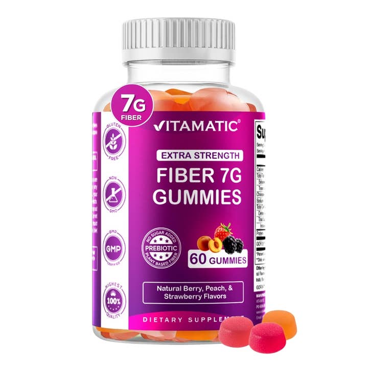Vitamatic Prebiotic Fiber Gummies for Adults - 7G Fiber for wholesale by Vitamatic