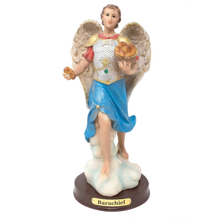 Archangel Barachiel Resin Statue – Arcángel Católico de Bend for wholesale by mrcjsales