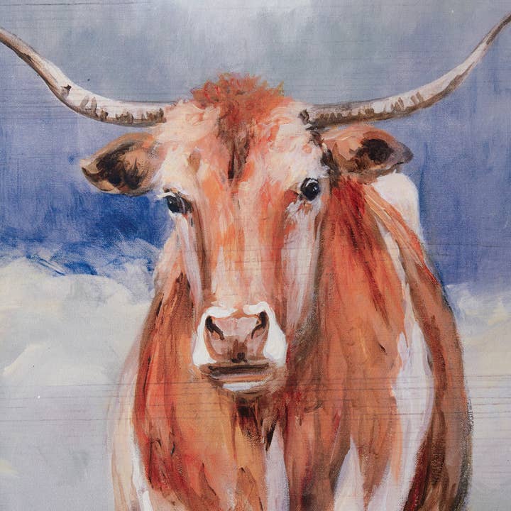 CTW Home Collection - Wholesale Art Print - Texas Longhorn Wall Art2