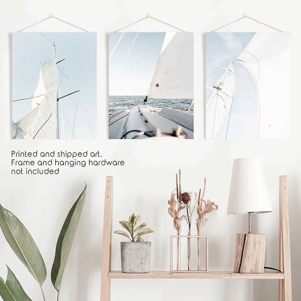 Art Lane - Vente Affiche d'art - Impression murale nautique. Naviguer en mer sur un yacht0