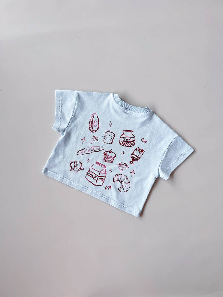 FRECKLES the label - Wholesale Screen Printed T-Shirt - Kids - Breakfast Club Tee | Sky4