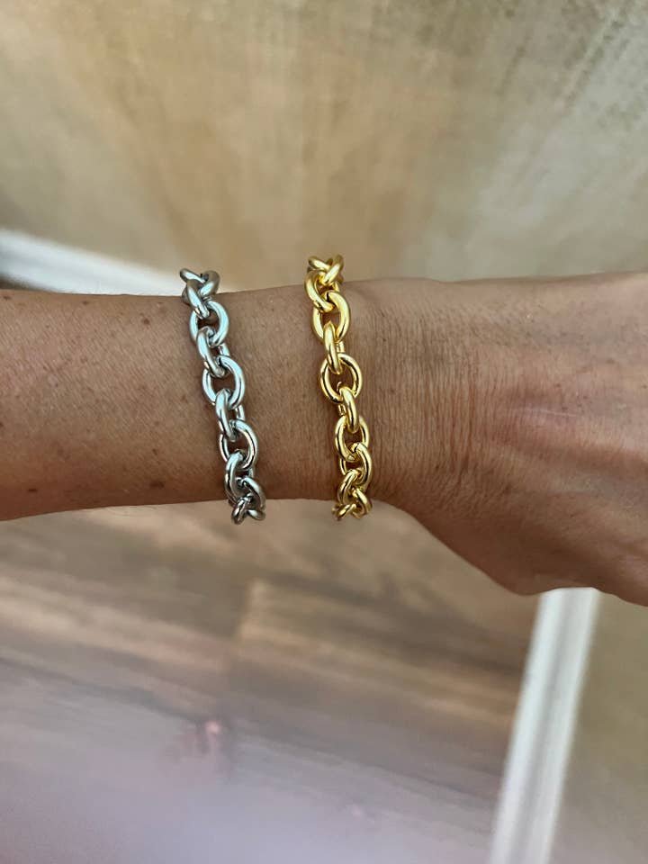 chunky link bracelet for wholesale by bubs & sass