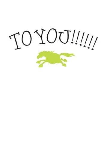 Horse Hollow Press - Wholesale Birthday Card - Horse Greeting Birthday Card / Bucking Horse / Pretty
1