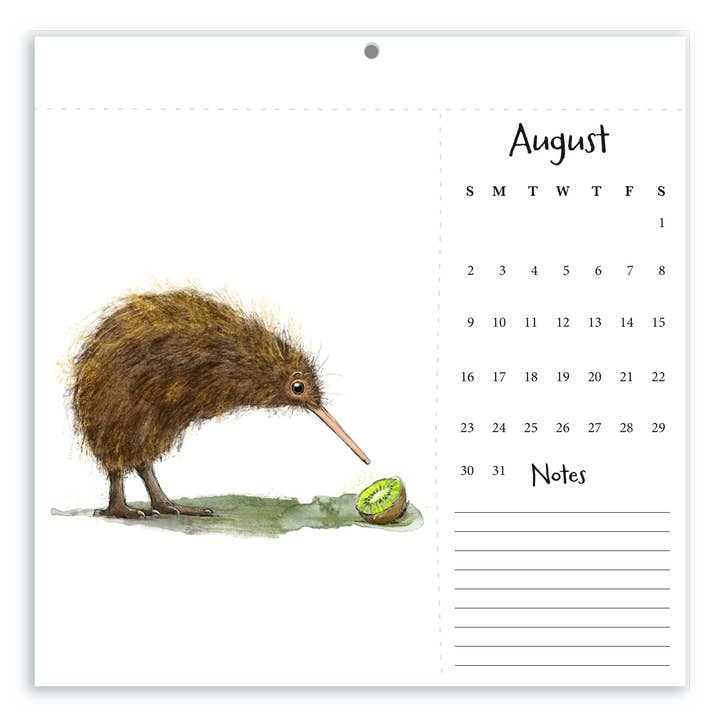 Christy Obalek Illustration - Wholesale Calendar - 2026 Wall Calendar Funny Painted Birds Tear-off Postcard2