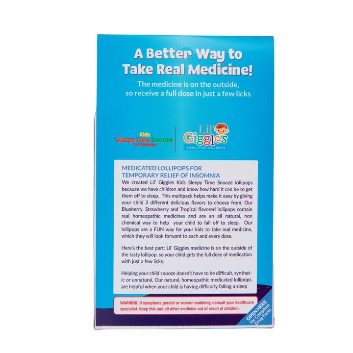 Lil Giggles - Wholesale Lollipop - Lil' Giggles Kid's Medicated Lollipops for Insomnia