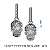 Krush Kandy – wholesale Dangle earrings – Sugar Skull Tie Down Earrings0