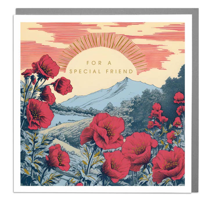 Special Friend Floral Card by Lola Design for wholesale by Lola Design Ltd