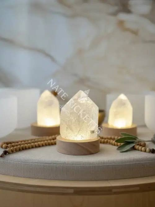 QuartzLight - Illuminated Crystal Lamp for wholesale by Nate Ricketts Design