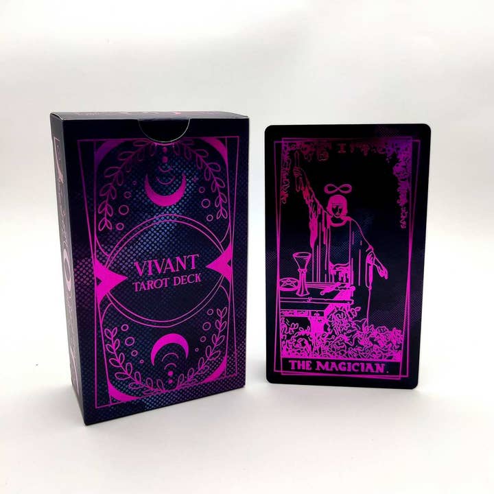 LA MUCI DESIGN - Wholesale Tarot Cards - Vivant Tarot Deck – Holographic Pink & Blue Tarot Cards Set3