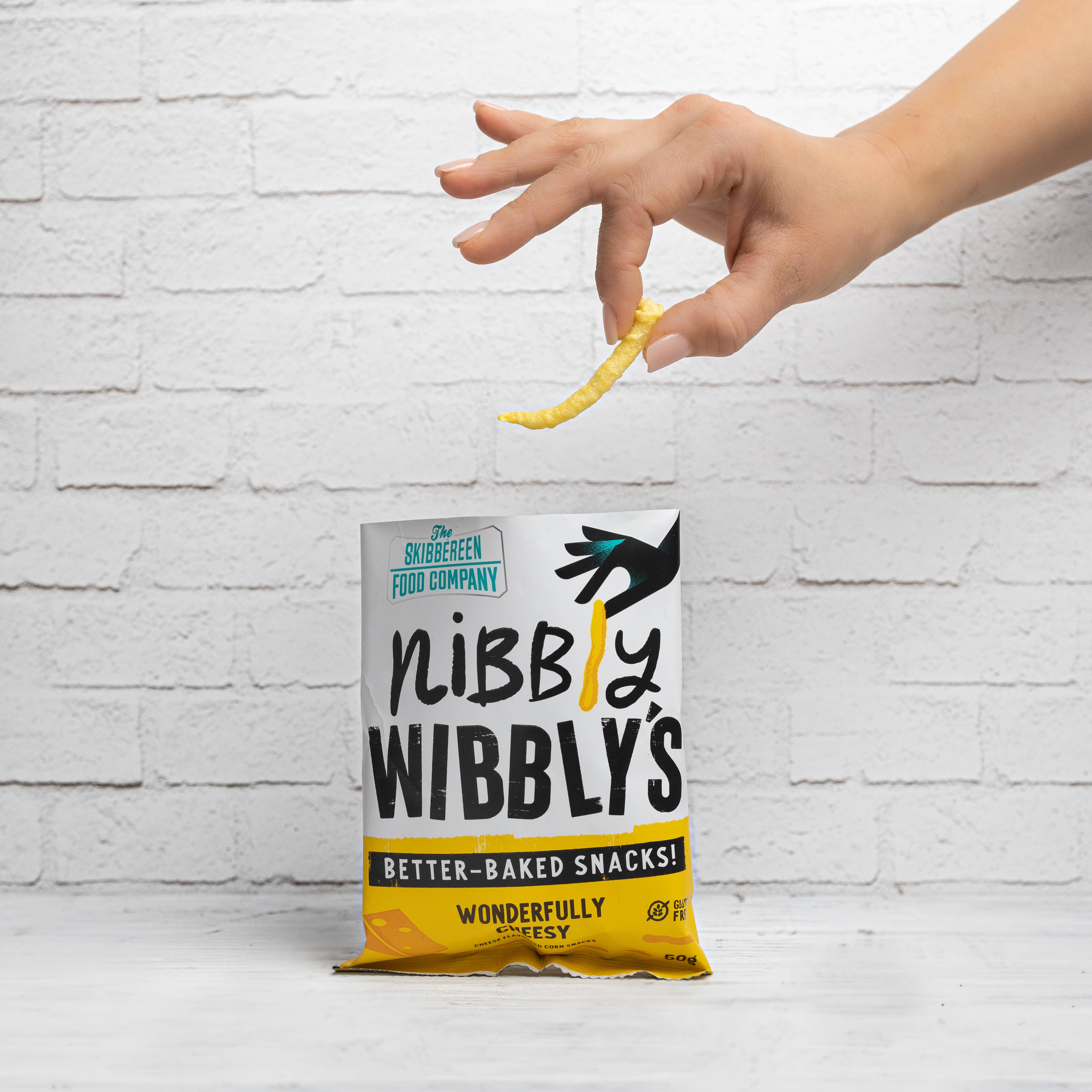The Skibbereen Food Company - Wholesale Puffed Snack - Nibbly Wibbly’s – Wonderfully Cheesy - (20 by 50g)1