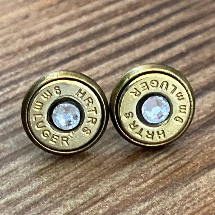 9mm kula stud örhänge med bling för wholesale av Freedom Design Co.