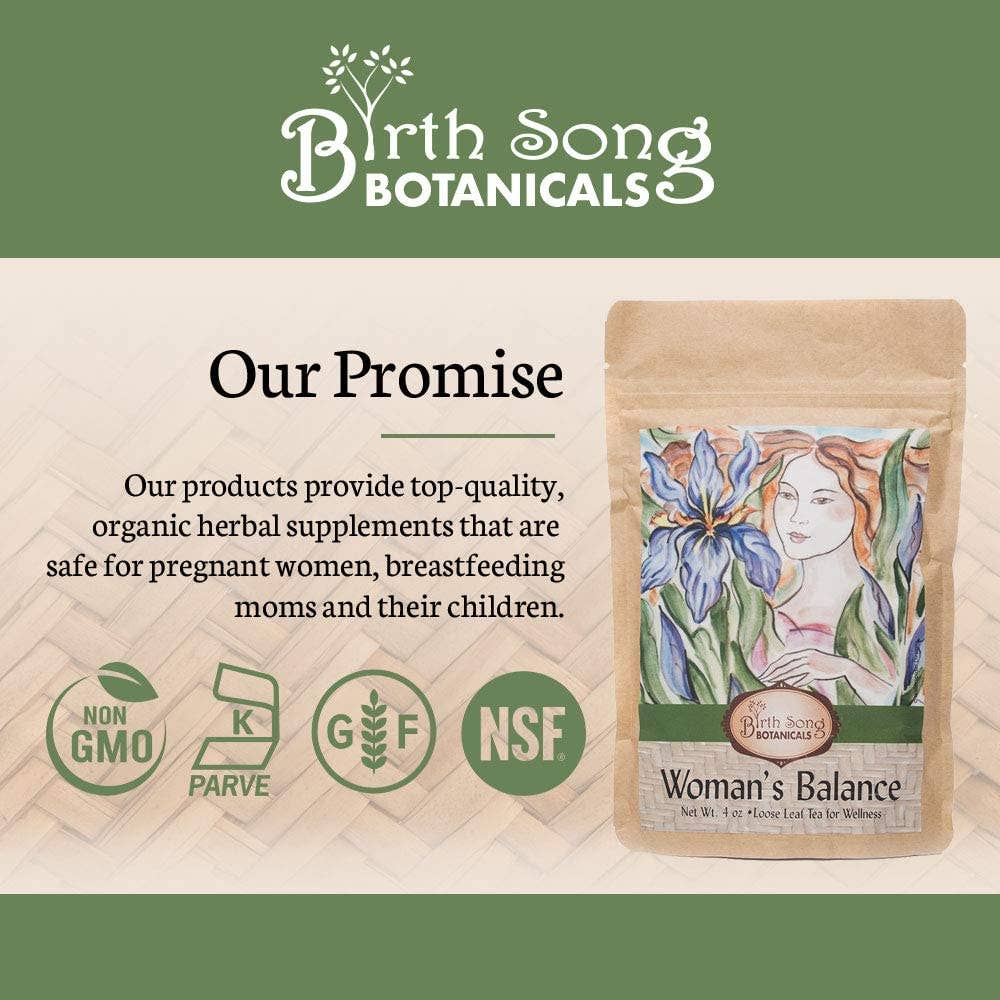 Birth Song Botanicals Co. - Vente Thé en vrac - Thé nourrissant à l'ashwagandha Woman's Balance7
