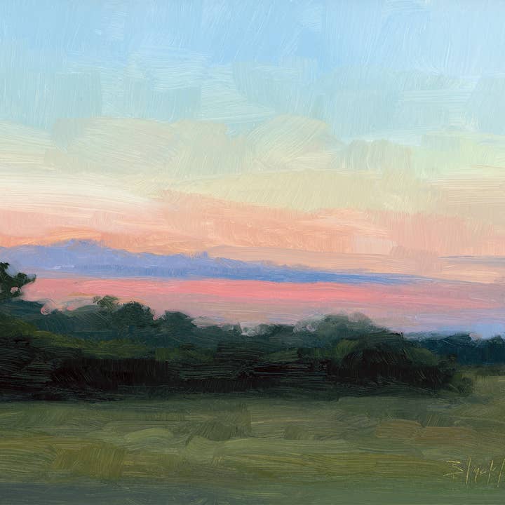 Impressão em Tela Horizontal Evenfall por atacado de Michelle Blackhawk Studio