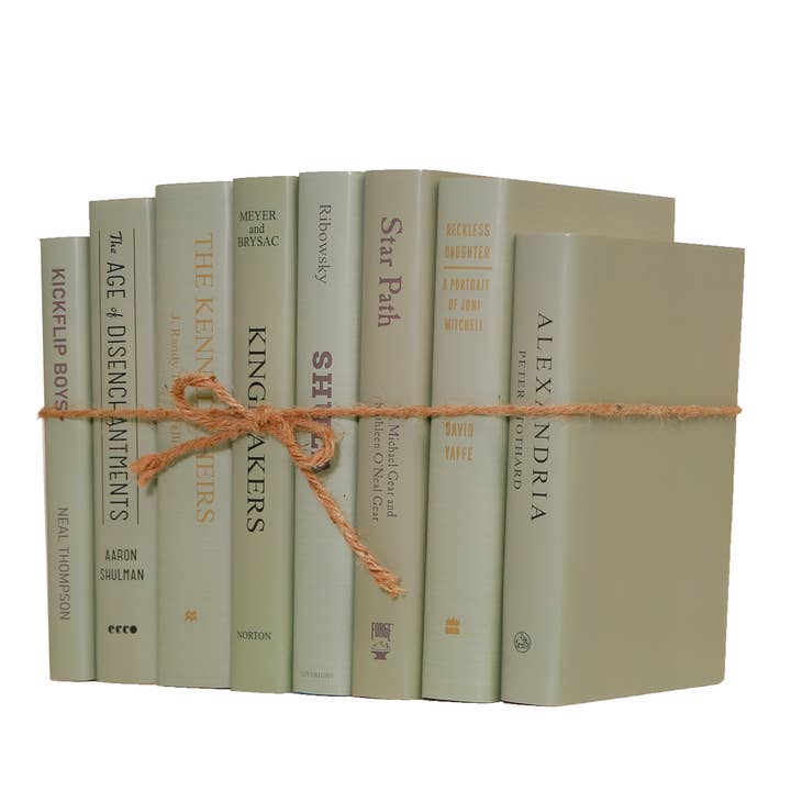Green Books Decorative Spanish Moss Dust Jacket ColorPak for wholesale on Faire