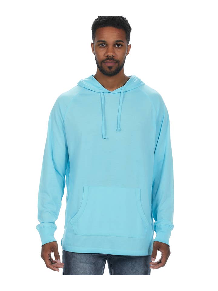 U.S. Apparel - Wholesale Hoodie – Women's - Unisex Fit Jersey Hoodie - Light Garment Burnout Raglan29