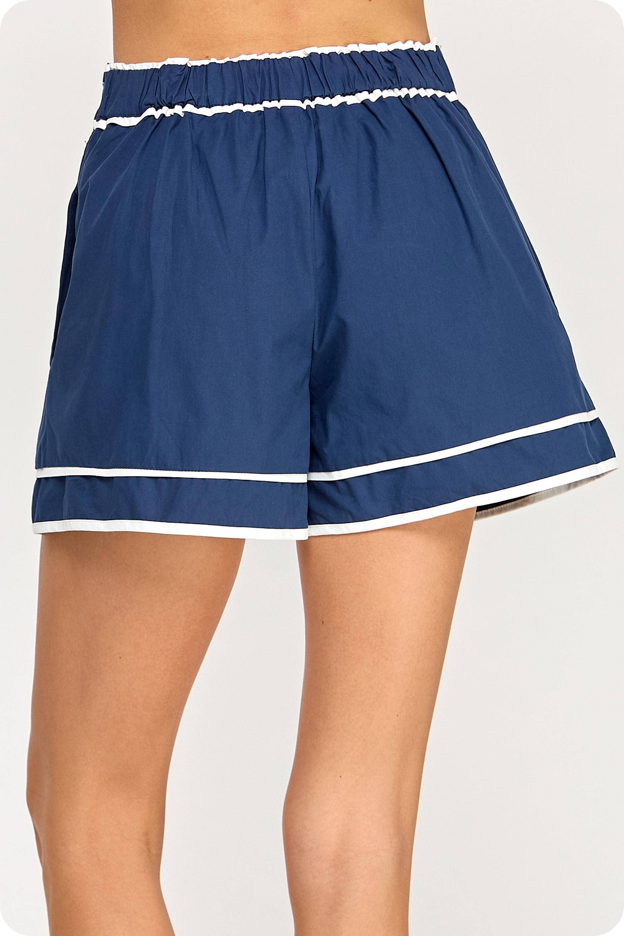 Strut & Bolt - Wholesale Shorts - Women's - Color Block Piping Poplin Shorts11