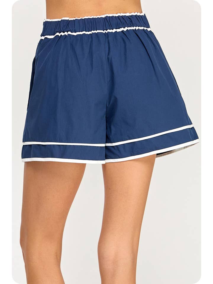 Strut & Bolt - Wholesale Shorts - Women's - Color Block Piping Poplin Shorts11