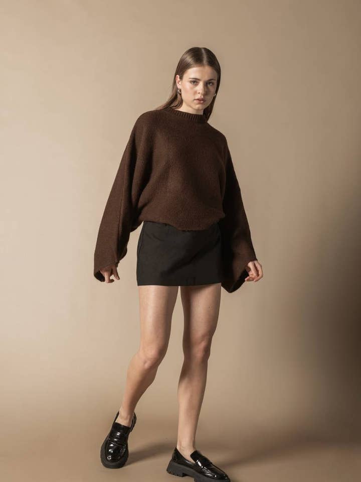 Överdimensionerad mjuk damtröja med vida ärmar för wholesale av Design company-Fatma Balkir