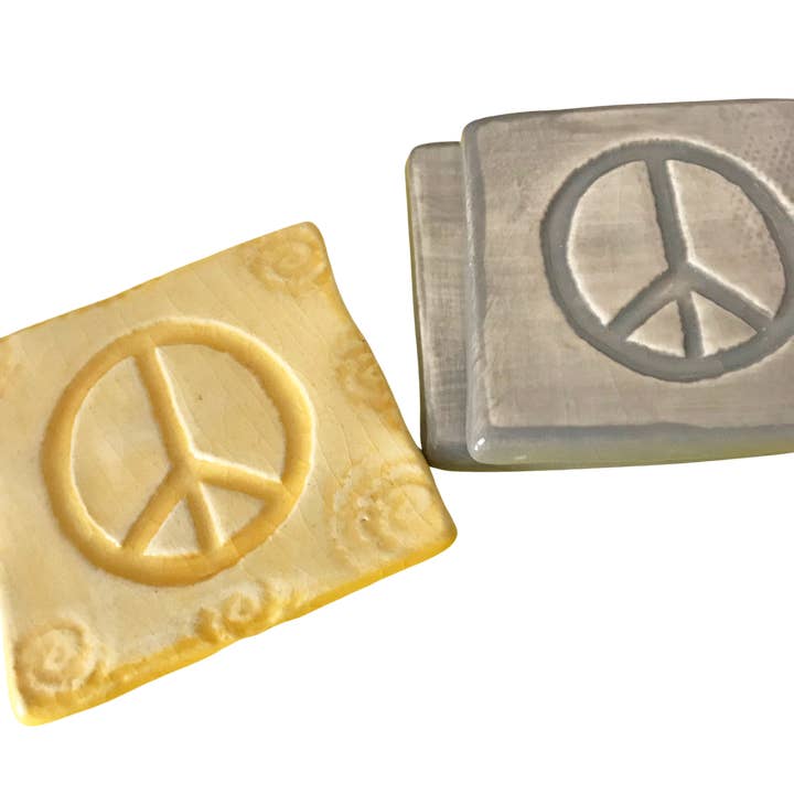 Magnet - Square - Peace Sign for wholesale by Lorraine Oerth Co.