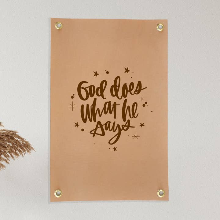 11x17 Custom Leather Banner for wholesale by Crew + Co