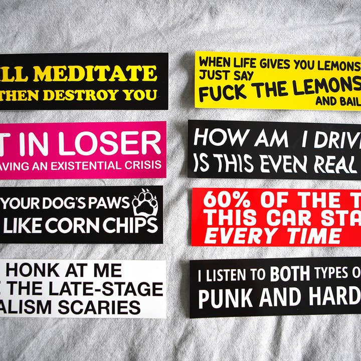 Stuntin Goods - Wholesale Sticker - Don't Honk at Me Bumper Sticker