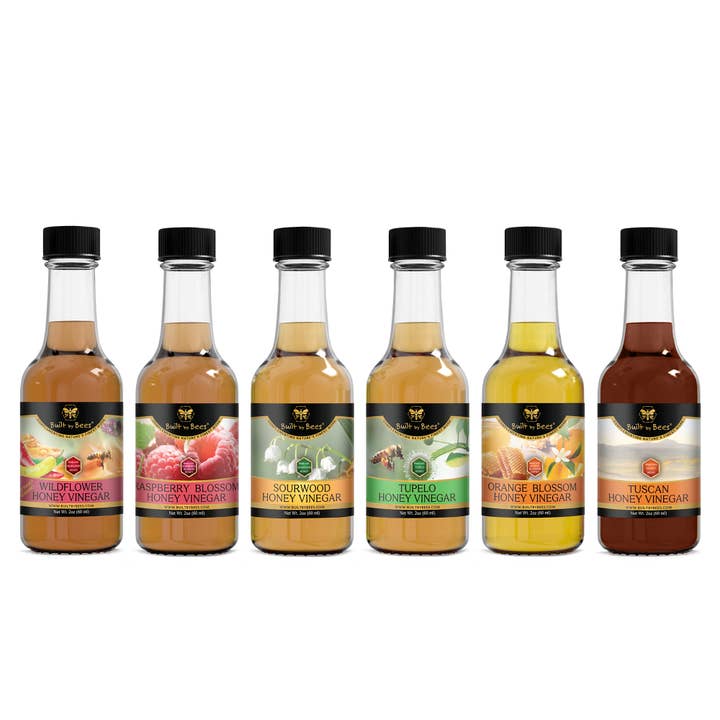 Built by Bees - Wholesale Vinegar - Honey Vinegar Six Pack Bundle2