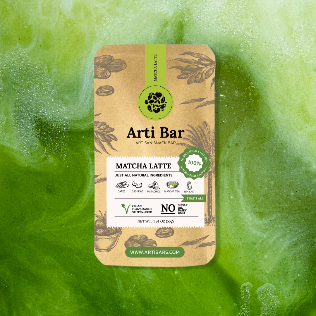 Arti Bar - Wholesale Snack Bar - ARTI BAR MATCHA LATTE (PACK OF 12)1