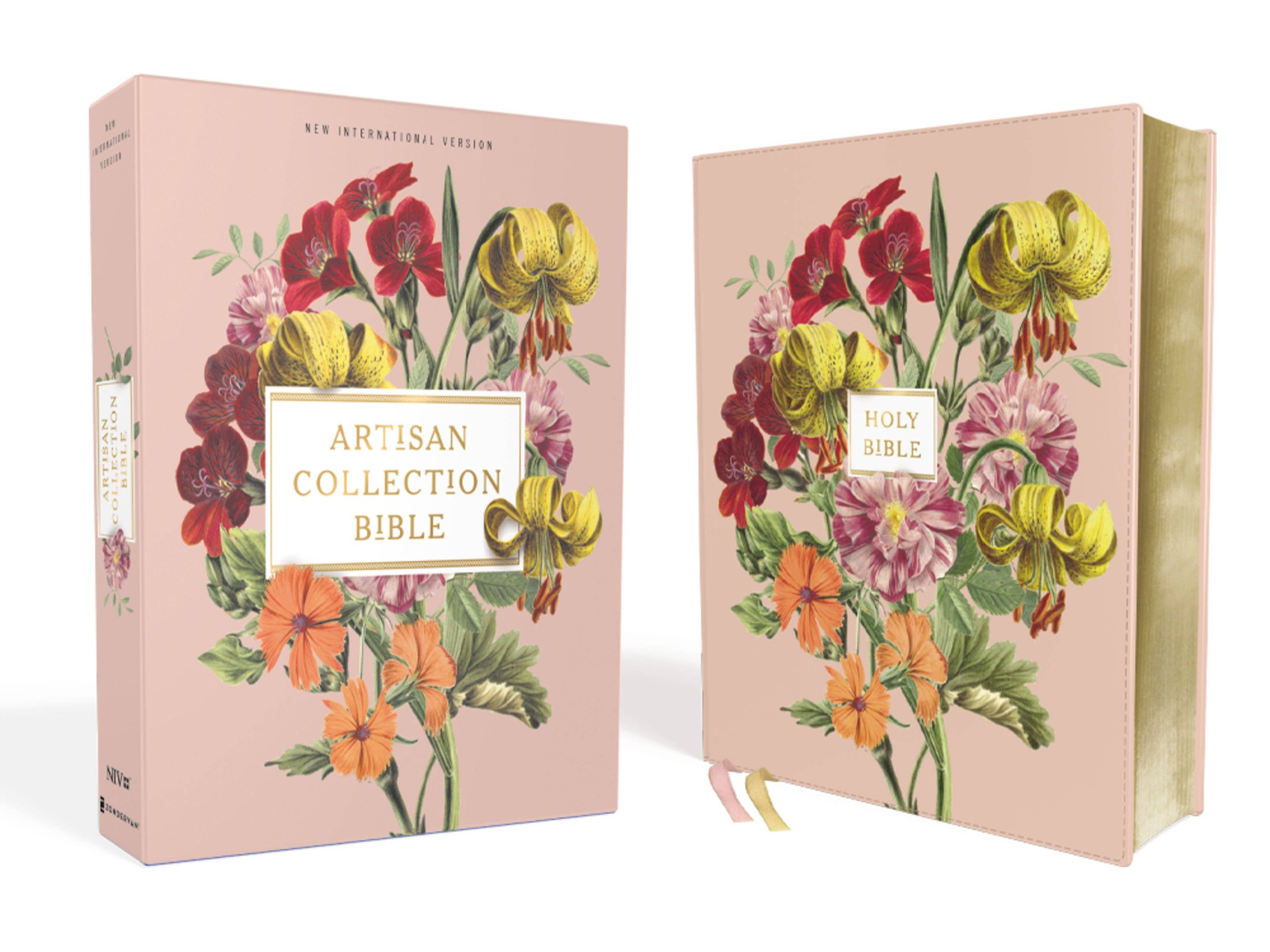 HarperCollins Christian Publishing - Wholesale Religion - NIV Artisan Collection Bible Leathersoft Blush Floral1