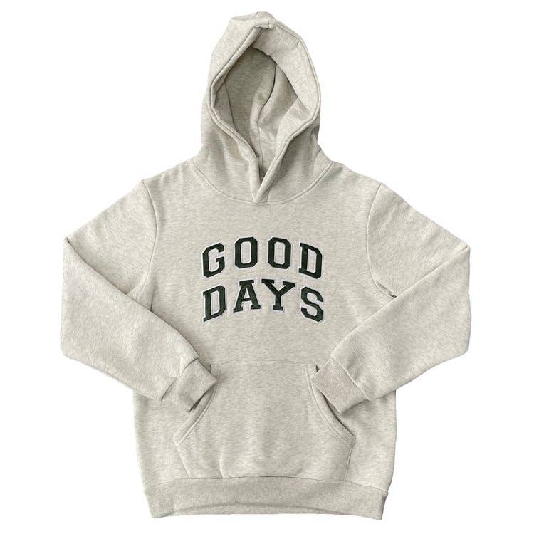 Good Days - Wholesale Hoodie - Unisex - Good Days Collegiate Hoodie - Evergreen0