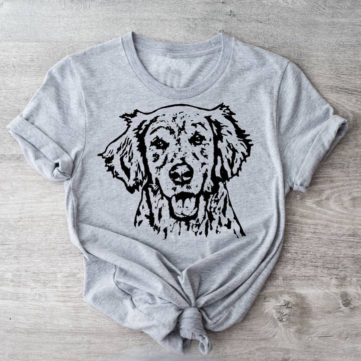 Golden Retriever (Ginny) | Unisex T-Shirt for wholesale by Spicy Kitten Designs