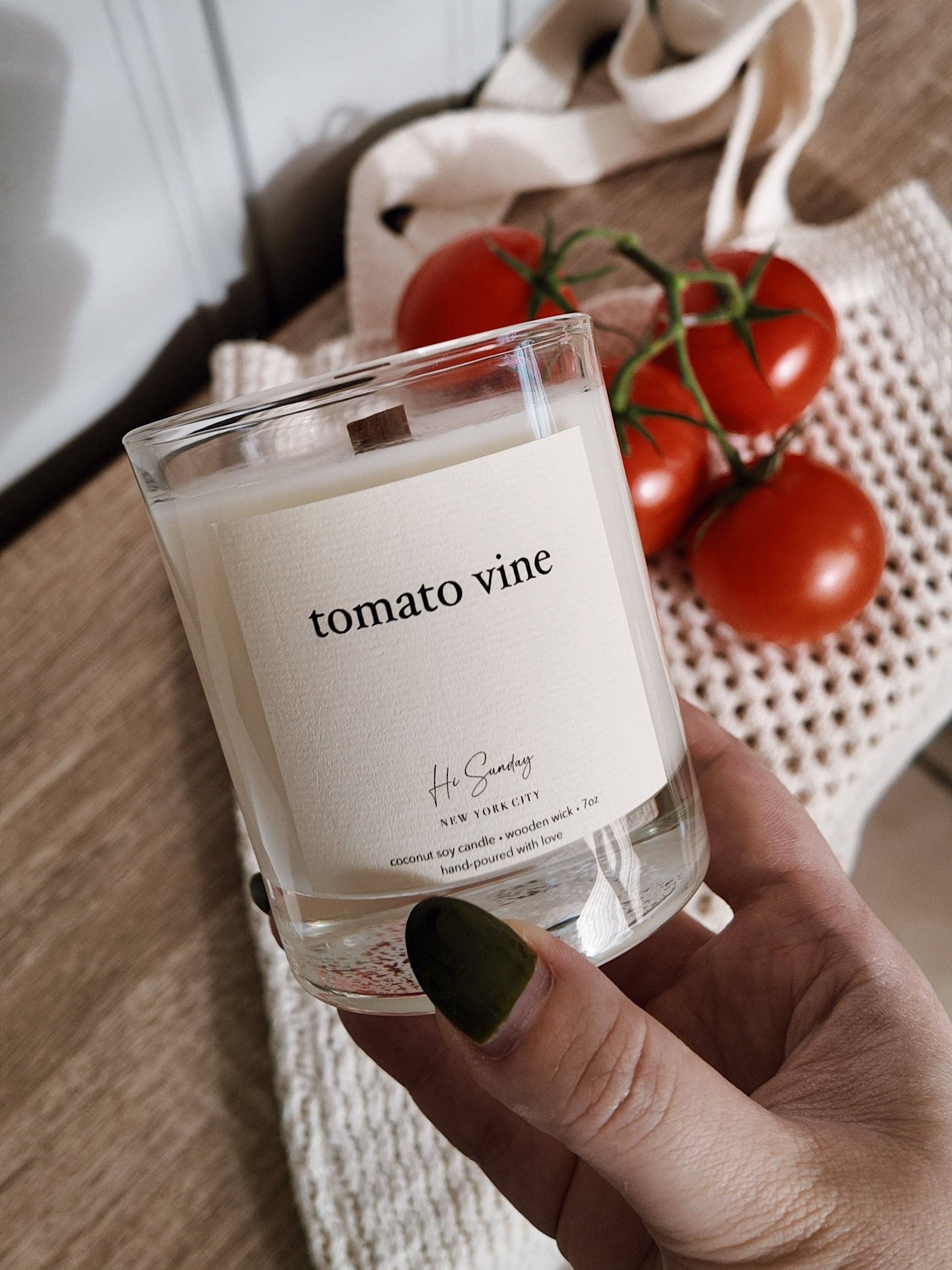 Hi Sunday Collective - Wholesale Jar/Filled Candle - TOMATO VINE1