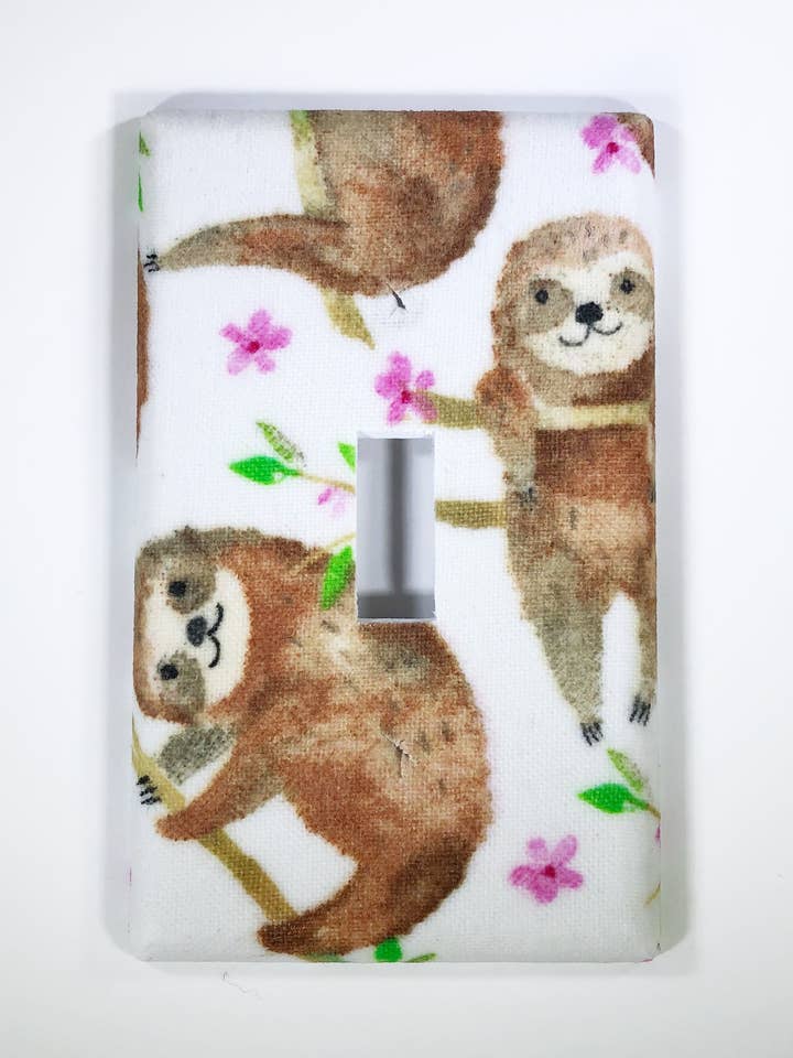 Sloths ljus växla platta täcka för wholesale av Rusty Canvas
