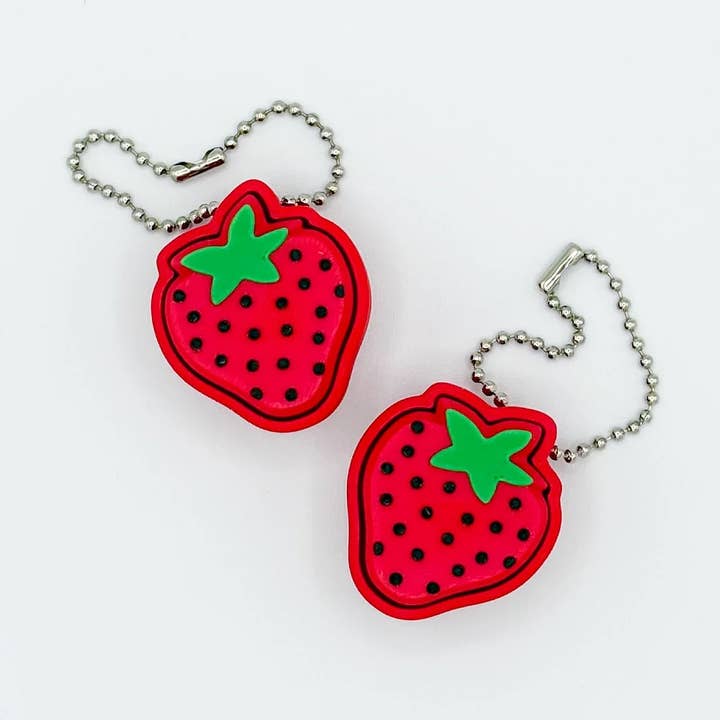 Strawberry Fidget Clicker Keychain for wholesale by Prism3D Creations