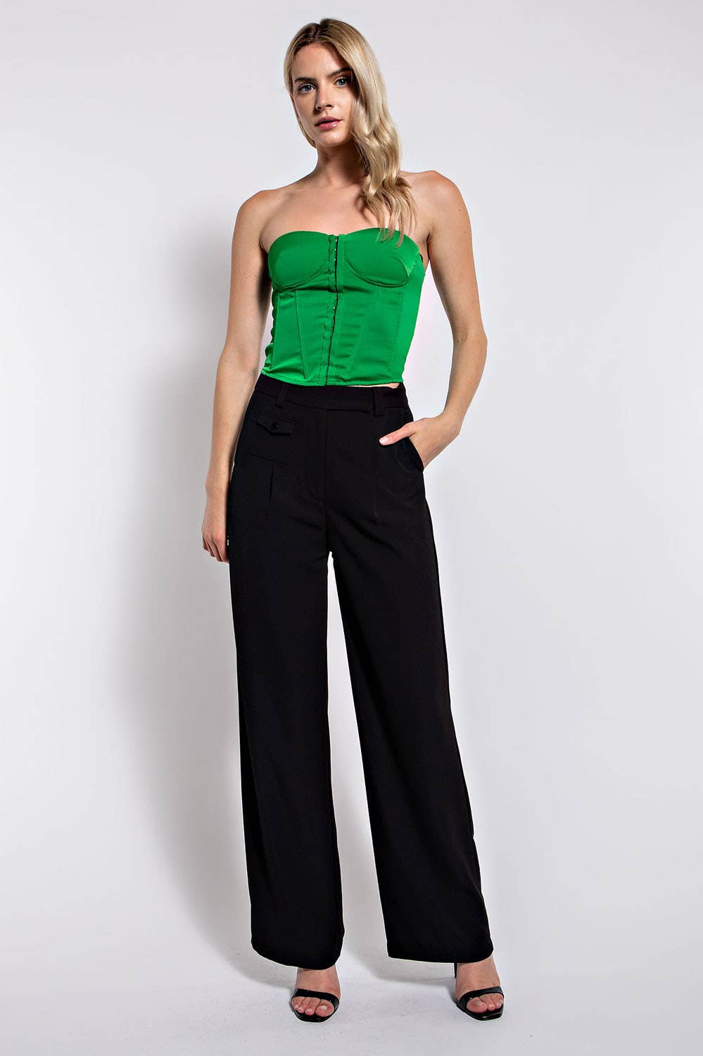 Edit by Nine - Wholesale Corset - Women's - Ct2747 Front Hook & Eye Corset Top4