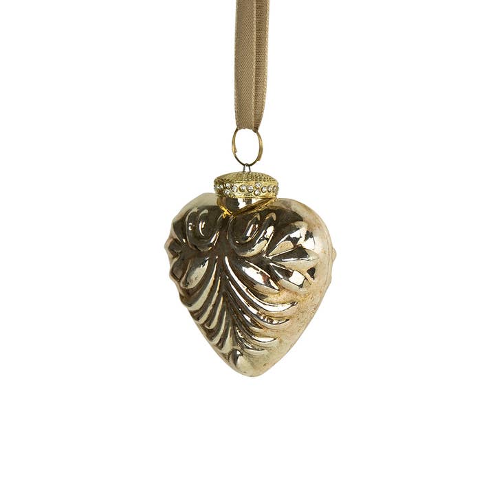 decorative heart gold 8cm for wholesale by Mars & More - Brand of B Living