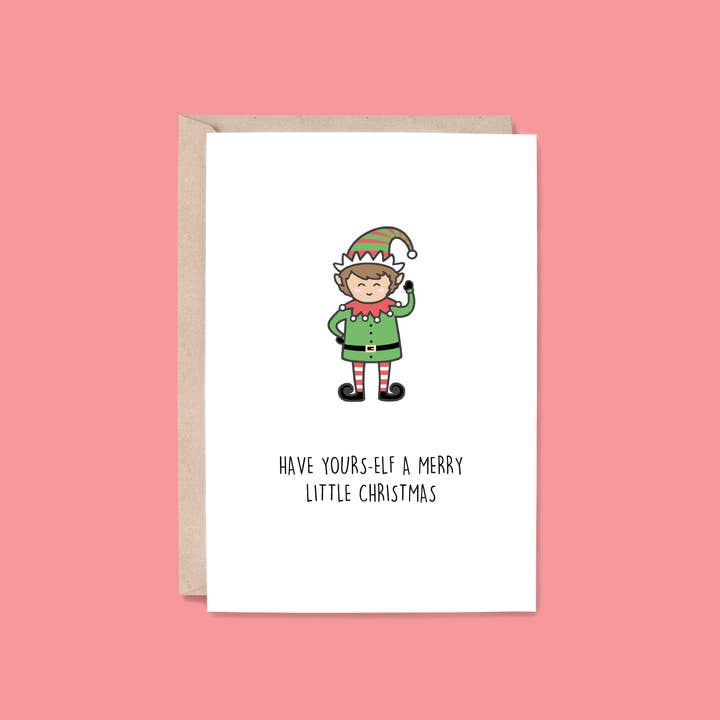 Christmas Card: Merry Little Christmas | Elf for wholesale by Hey Hunny
