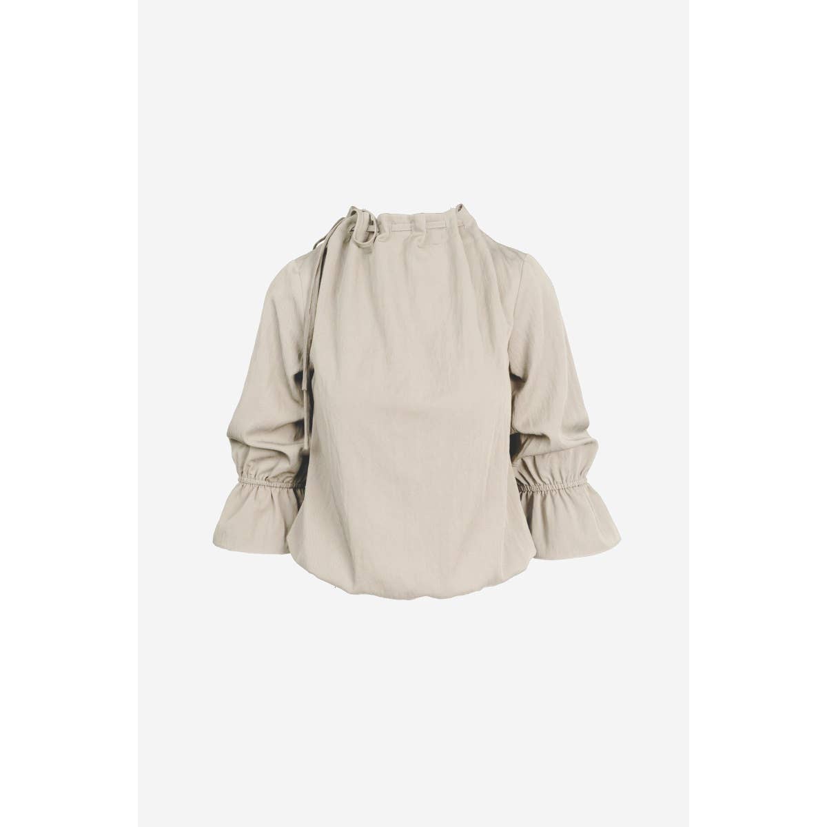 Naked Zebra - Wholesale Blouse - Women's - Long Sleeve Cinched Mock Neck Blouse15