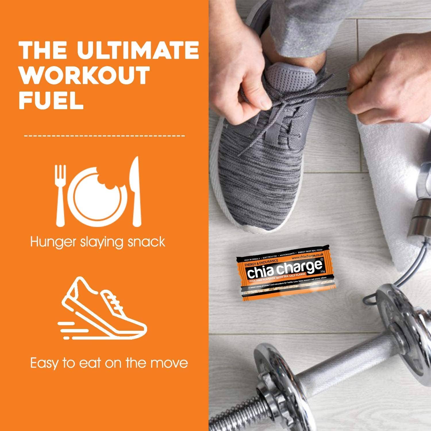 Chia Charge – wholesale Snack bar – Chia Charge Mini Flapjacks 30g x 18 count1